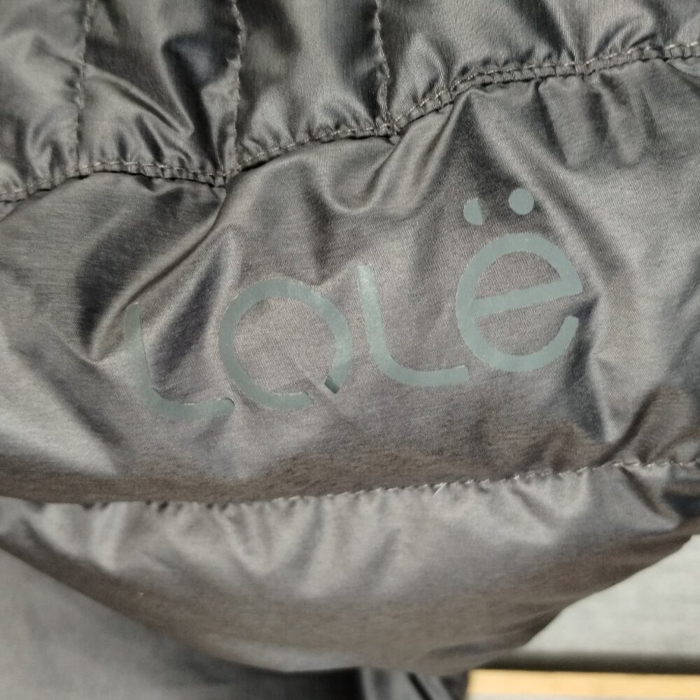 Lole Hooded Duck Down Puffer Vest Grey Size L - Picture 4 of 11